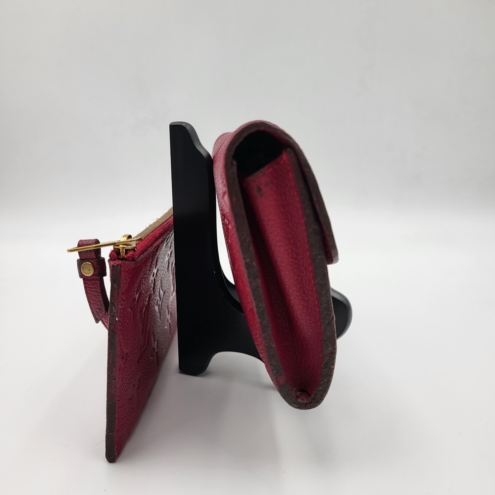 LOUIS VUITTON Leather Empreinte Curieuse Wallet Aurore and Pouch. Authentic.. - Picture 4 of 16